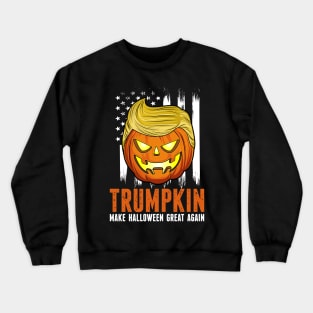 Funny Trumpkin Make Halloween Great Again Gift Crewneck Sweatshirt